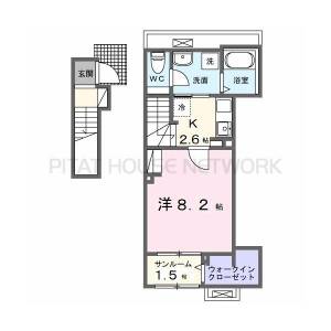 サイカス桟橋通 202の間取り画像