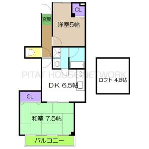 レインボービル 402の間取り画像