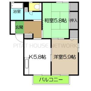 シャーメゾン愛宕山A棟 A202の間取り画像