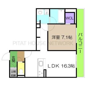 ベレオガーデンズ　Ｍｉｗａ 305の間取り画像