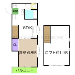 ＤＲハウスⅠ（春入居学生プラン） 403の間取り画像