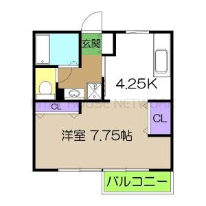 ハイネスKASHIWA 101の間取り画像