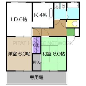 タウンコートA棟 A101の間取り画像