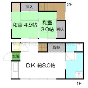 曙町1丁目貸家 の間取り画像