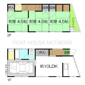 役知町貸家 の間取り画像