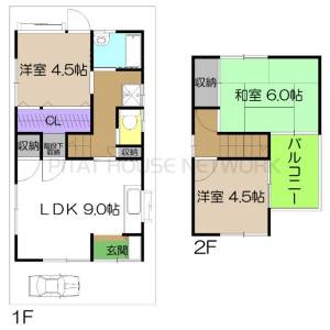 高須東町貸家 の間取り画像