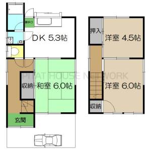 北秦泉寺貸家　東棟 の間取り画像