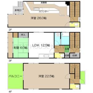 愛宕町2丁目貸部屋 の間取り画像