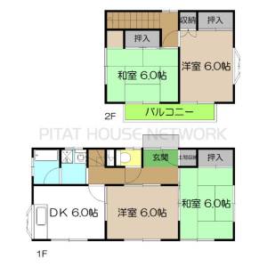 福井町貸家 の間取り画像