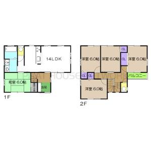 八反町貸家 の間取り画像