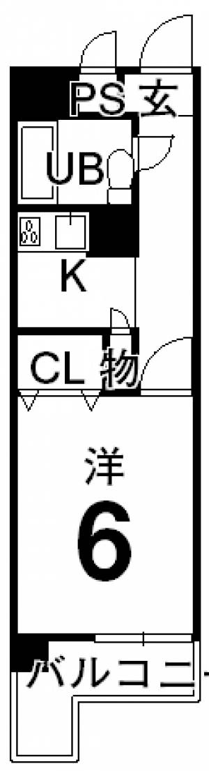 ダイアパレス桜馬場 202号室の間取り画像