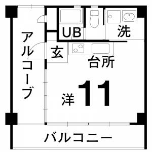 カーザ・デレ・モーレ 404号の間取り画像