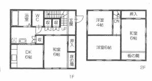 瀬戸貸家 の間取り画像