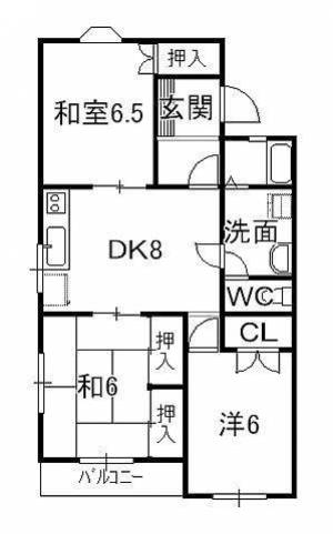 パルデンスオザキ 32の間取り画像