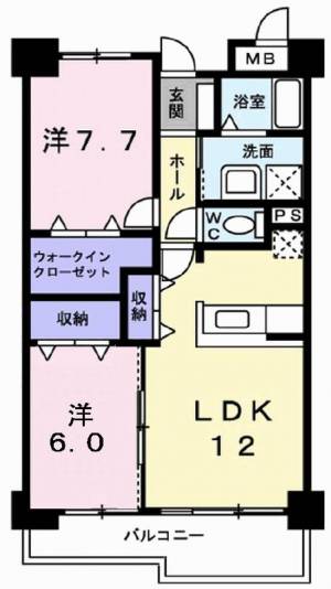 フランスクエア 102の間取り画像