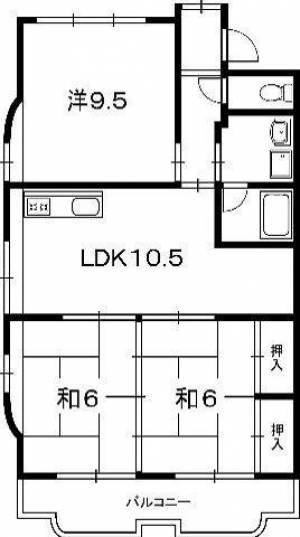 カーサ一ツ橋 408の間取り画像