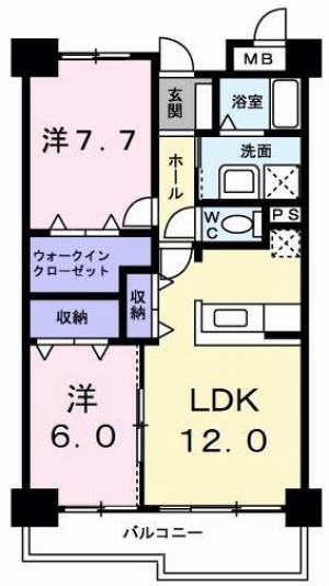 フランスクエア 206の間取り画像