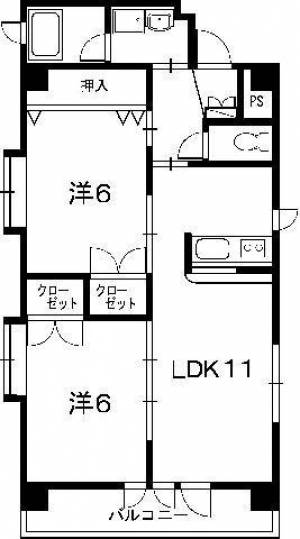 クレアフジモト 301の間取り画像