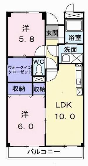 ソレイユ神田 302の間取り画像