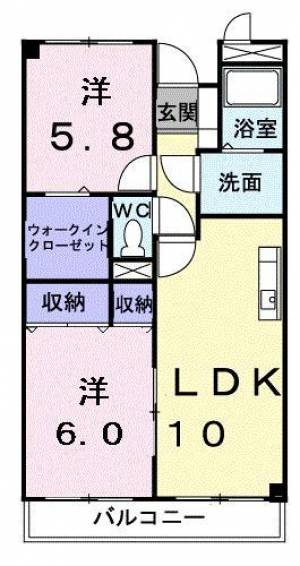 ソレイユ神田 205の間取り画像