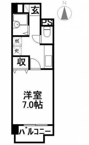 グランコート鷹匠 301の間取り画像