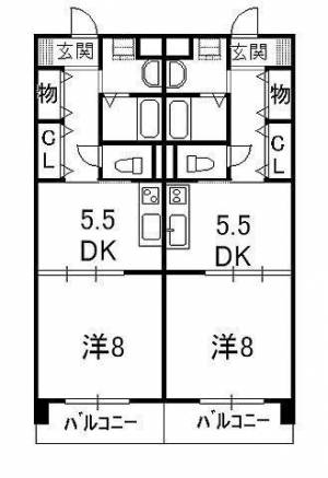 リーヴァ・ビスタ北本町 501の間取り画像