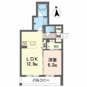 ベレオガーデンズ弥右衛門 102の間取り画像