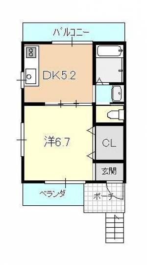 コーポ品川 101の間取り画像