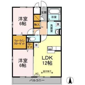 ウィル・フォーレストＡ 103の間取り画像