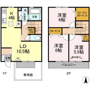 リアン万々 02の間取り画像