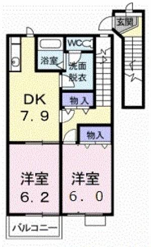 グリーンハイツ 202の間取り画像