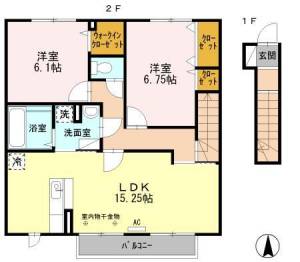 カーサ一宮 202の間取り画像