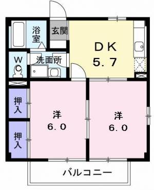 エルディム西原II 201の間取り画像