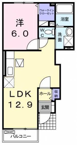 ベル・ドゥー・リ　I 102の間取り画像