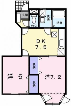 サンハイツ　I 102の間取り画像