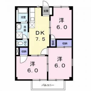 ファミールあぞのIII 101の間取り画像