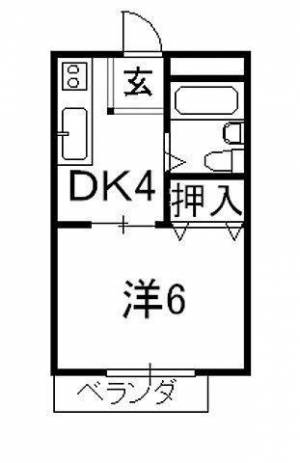 メゾンスクエアＫＭ 202の間取り画像