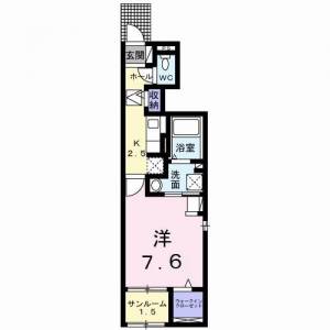 宮ノ丸トウロデン・２ 101の間取り画像