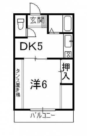 新井コーポ 302の間取り画像