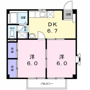 イースト　ハイツ 201の間取り画像