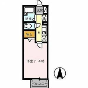 リバーサイド33 101の間取り画像