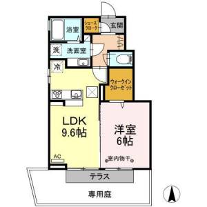 高知市一宮中町1丁目 賃貸アパート 1LDK 103の間取り画像