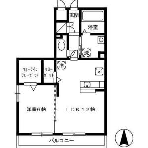 ウィル・フォーレスト　Ｂ 103の間取り画像