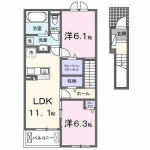 メゾンリアン 203の間取り画像