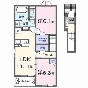 メゾンリアン 204の間取り画像