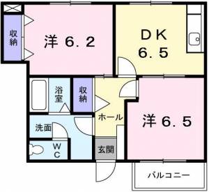 グラン・シェル　Ⅰ 102の間取り画像