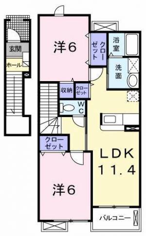 アヴァン　パルク　Ｅ 203の間取り画像