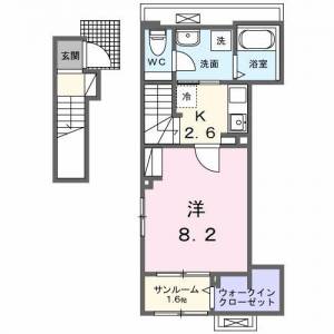 中之島荘 203の間取り画像