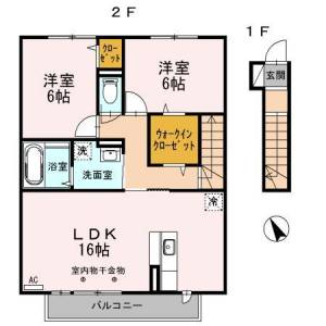 モンブラン 201の間取り画像