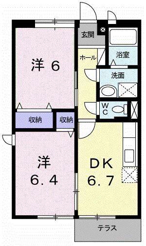 ハイツ・林 204の間取り画像